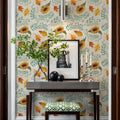 Fall Harvest White Mural Wallpaper - room preview 04