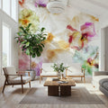 Orchids in the Wind Mural Wallpaper - room preview 04