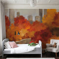 Central Park Autumn Mural Wallpaper - room preview 04