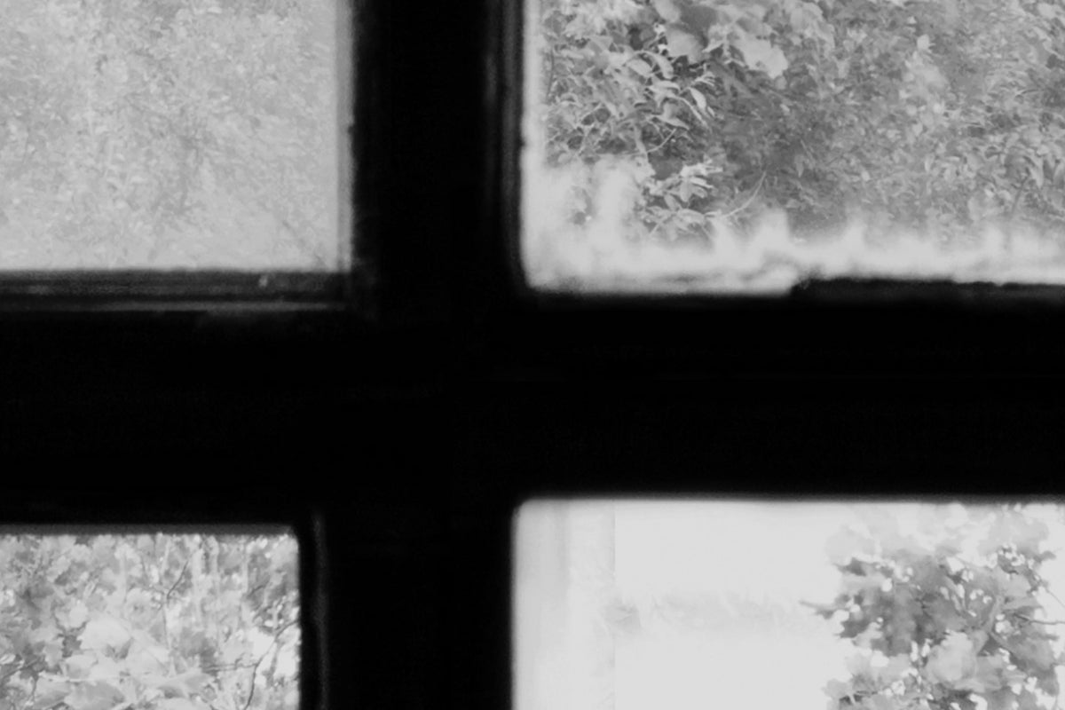 Factory Window, Graphite Mural Wallpaper - room preview 04