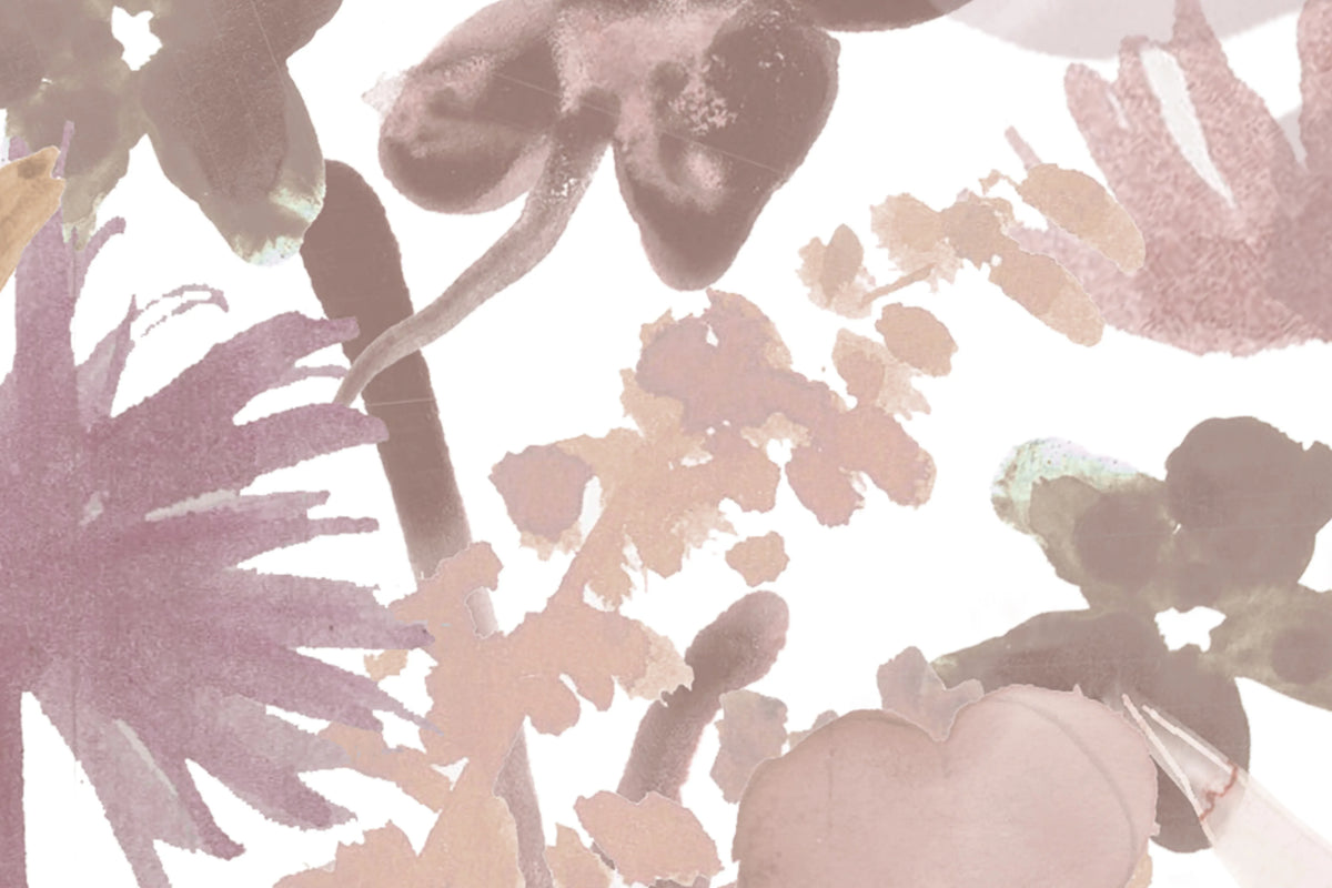May Meadow, Dusty Pink Mural Wallpaper - room preview 04