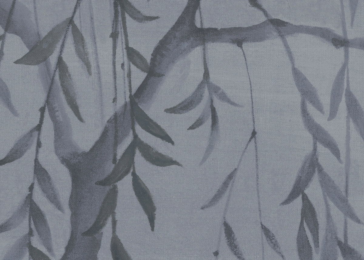 Weeping Willows, Still Waters Blue Mural Wallpaper - room preview 04