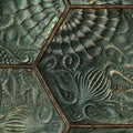 Hexagon Tiles Emerald Mural Wallpaper - room preview 04