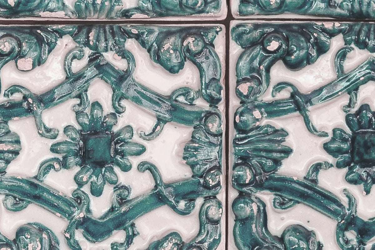 Artisan Tiles, Brazilian Green Mural Wallpaper - room preview 04