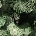 Petite Peackock Plumage, Jade Mural Wallpaper - room preview 04