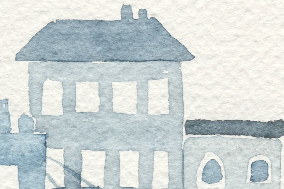 Harbor, Blue Mural Wallpaper - room preview 04