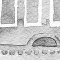 Harbor, Gray Mural Wallpaper - room preview 04