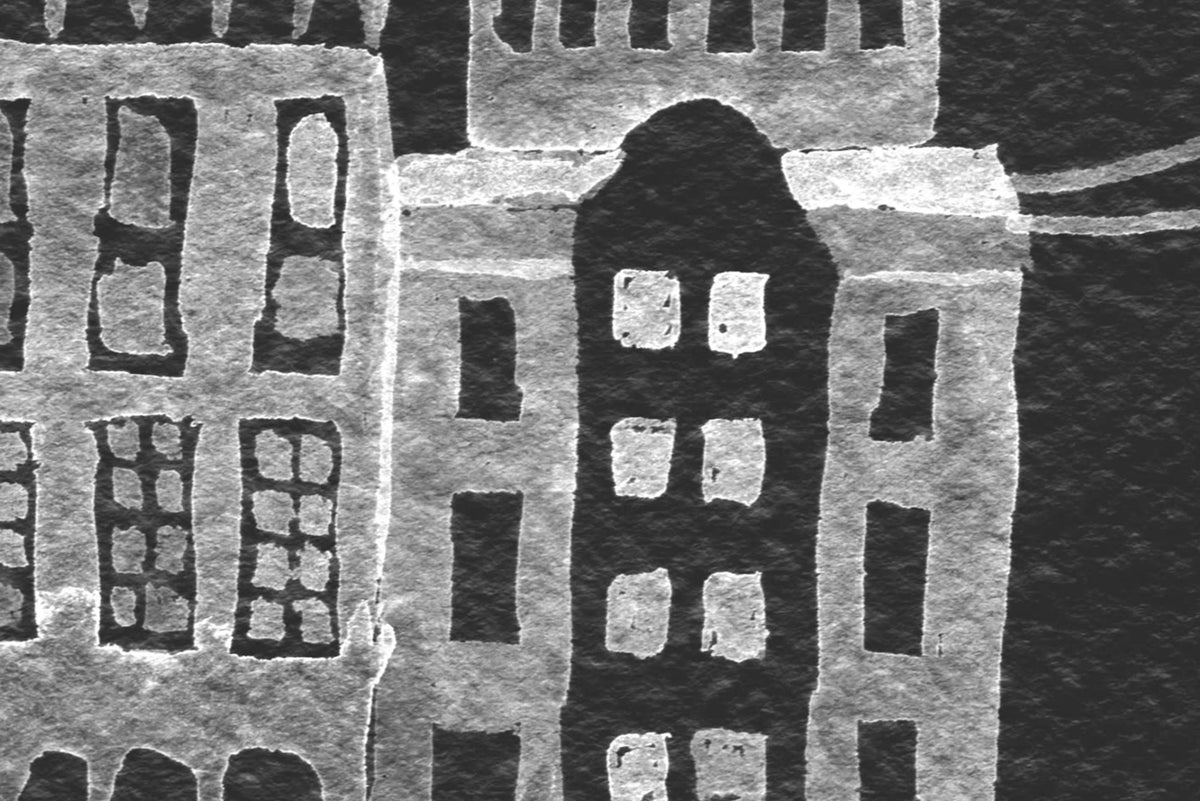 Harbor, Black Mural Wallpaper - room preview 04
