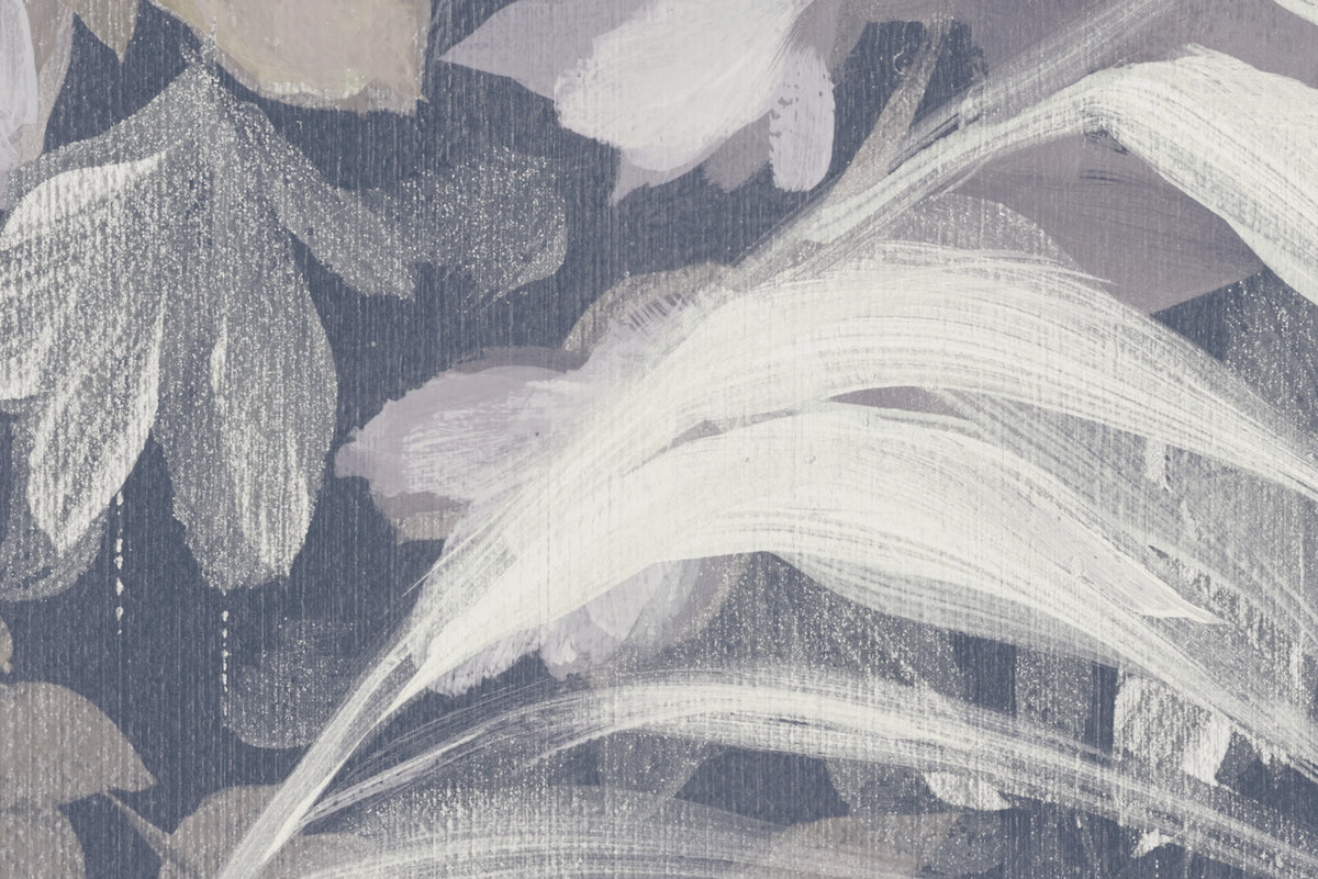 Dazzling Foliage, Blue Mural Wallpaper - room preview 04