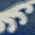 Waves Of Happiness, Blue Mural Wallpaper - room preview 04