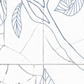 Rose Tiles, Blue Mural Wallpaper - room preview 04