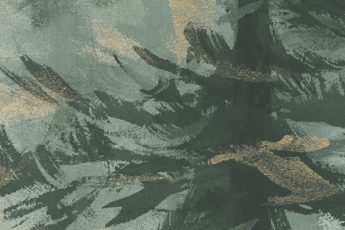 Daybreak, Green Mural Wallpaper - room preview 04