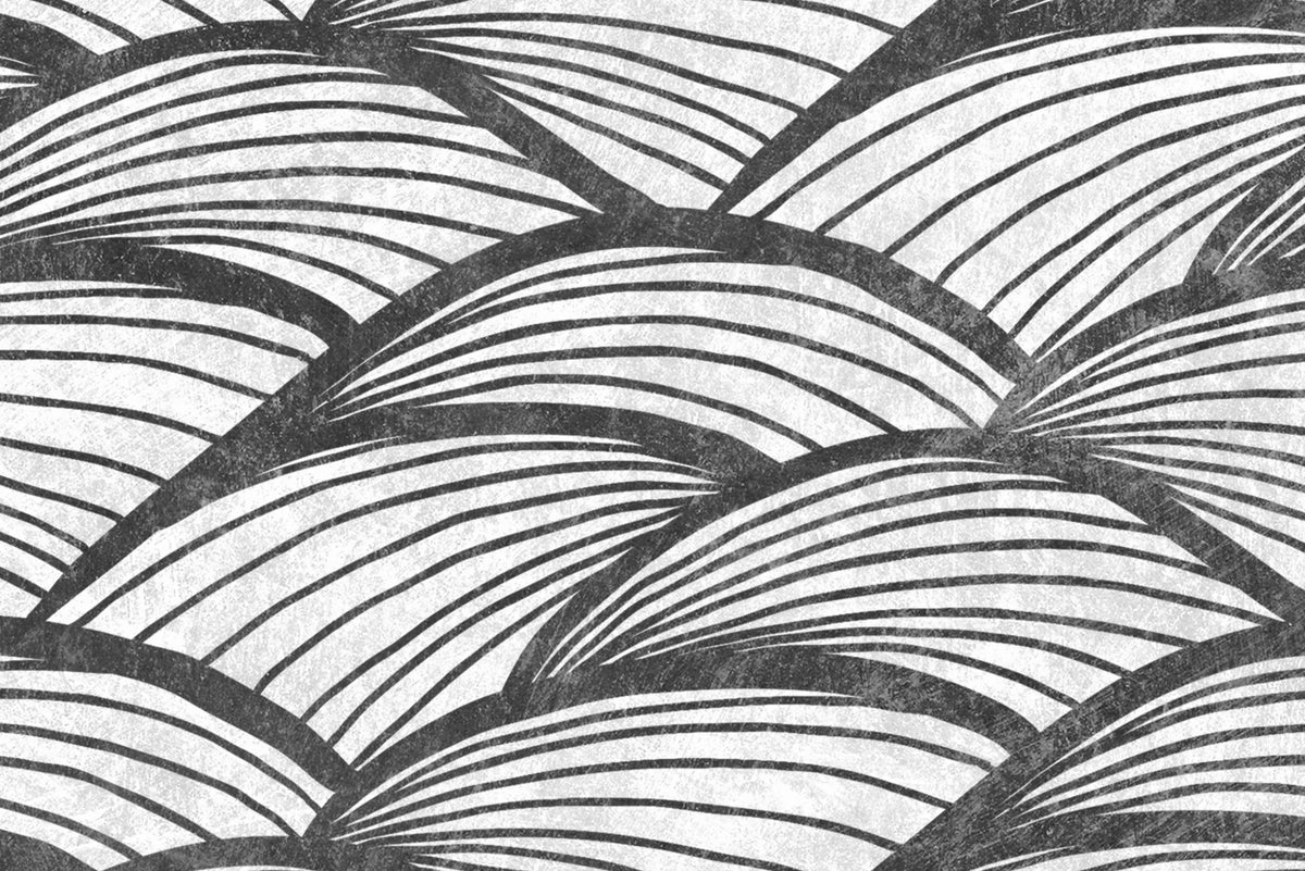 Ripple Graphite Mural Wallpaper - room preview 04