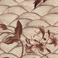 Floral Ripple Rust Mural Wallpaper - room preview 04