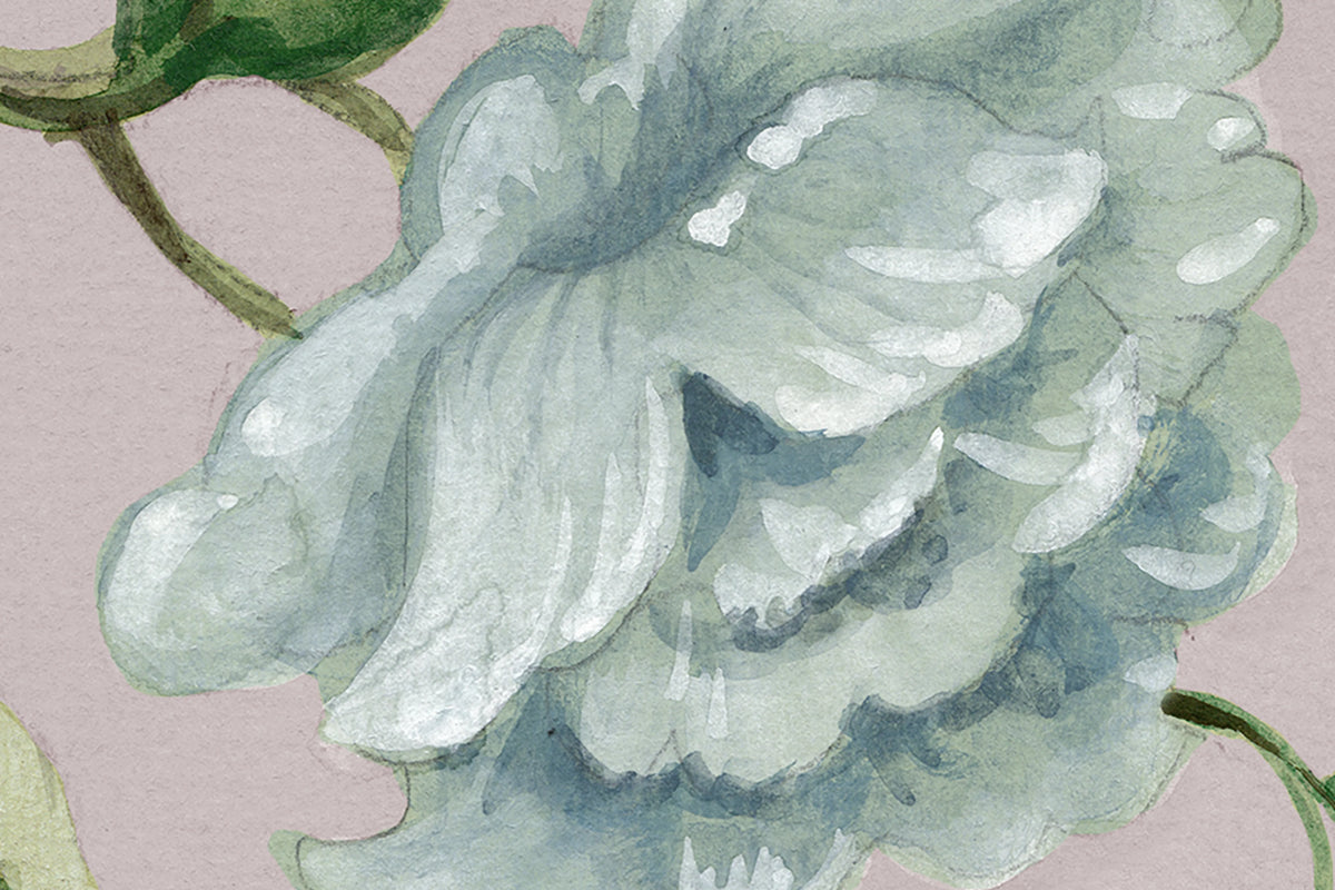 Grandiflora, Soft Pink Mural Wallpaper - room preview 04