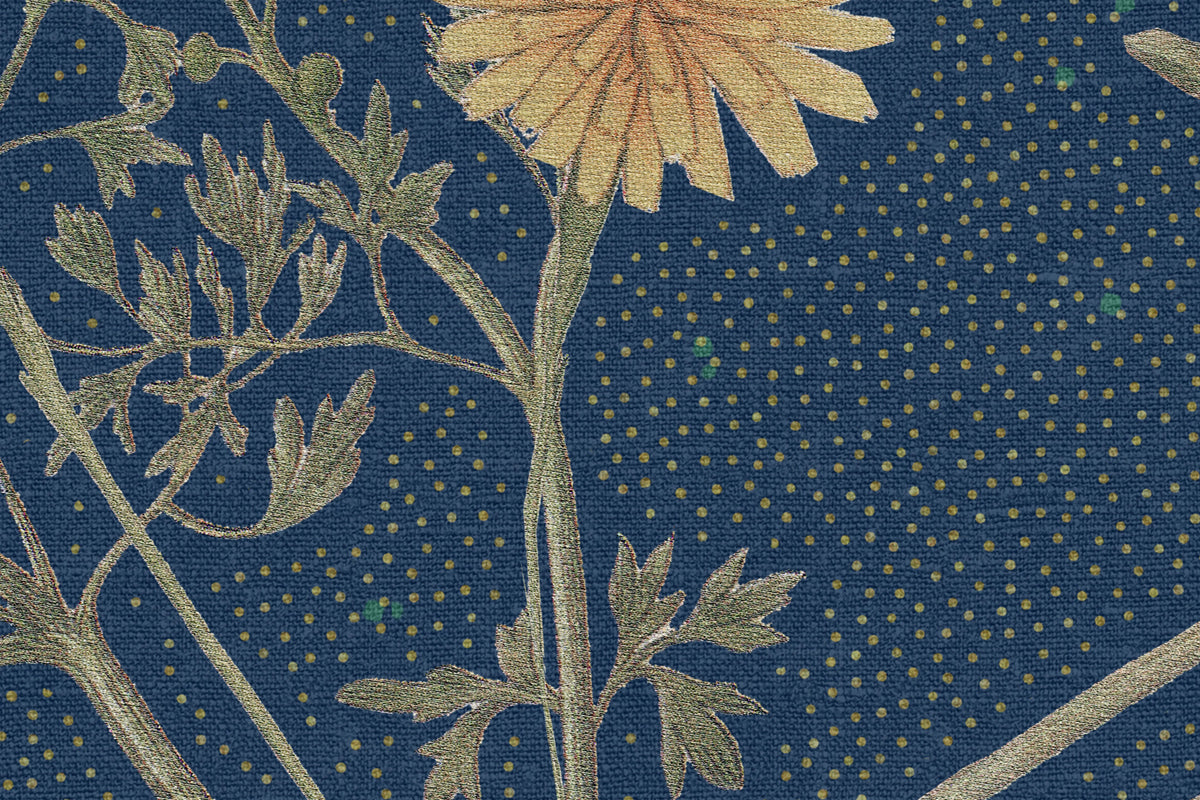 Storm Flowers, Ocean Blue Mural Wallpaper - room preview 04