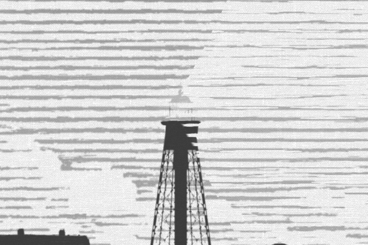 Guiding Light, Graphite Mural Wallpaper - room preview 04
