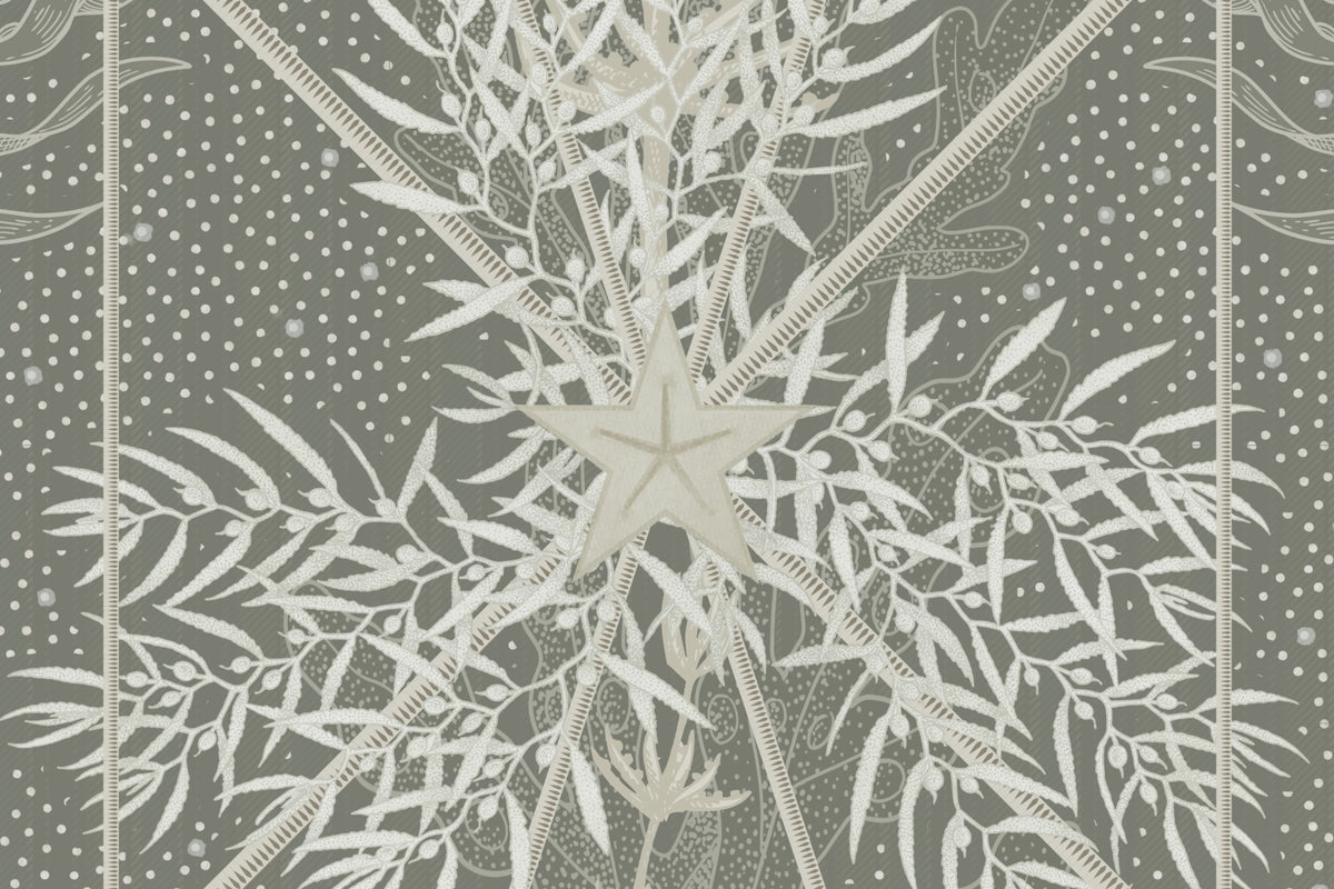 Seaweed & Stars, Green Mural Wallpaper - room preview 04