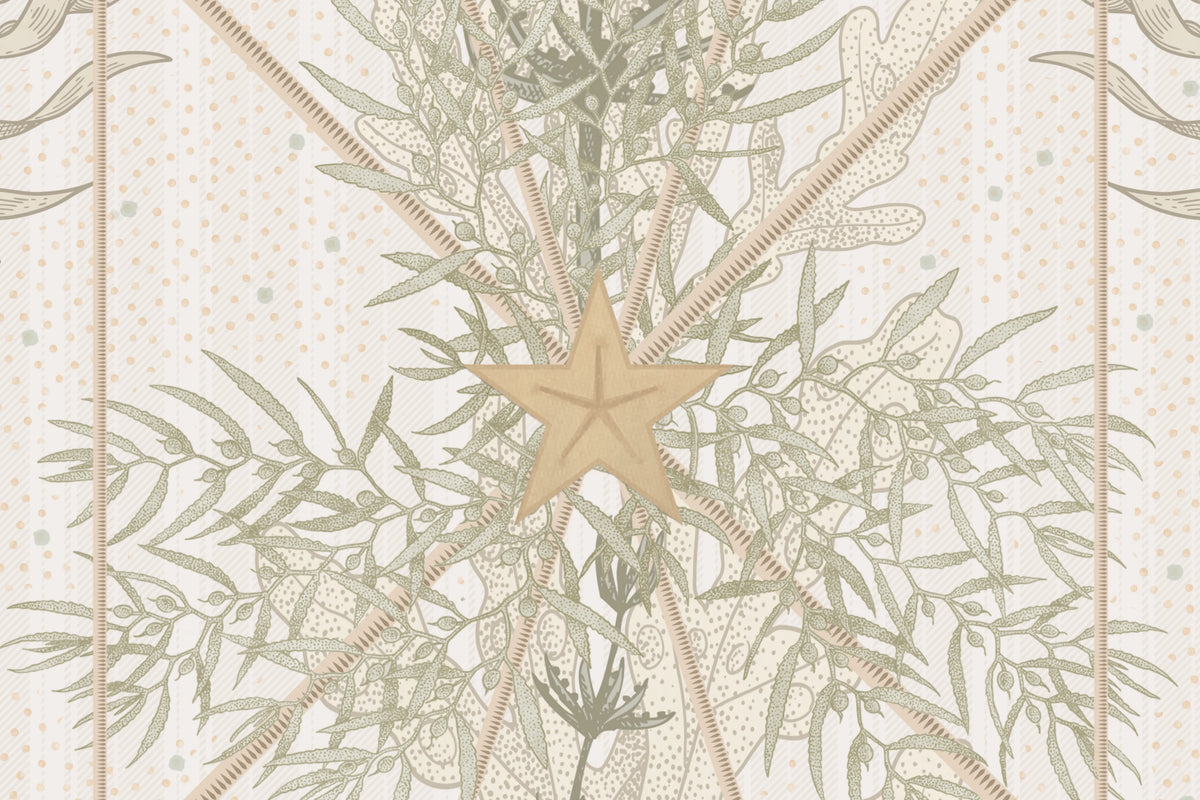 Seaweed & Stars, Sand Mural Wallpaper - room preview 04