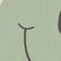 Happy Rebel, Green Mural Wallpaper - room preview 04