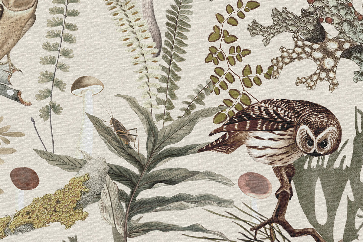 The Swedish Forest Mini, White Mural Wallpaper - room preview 04