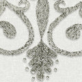 Baroque Pearl, White Mural Wallpaper - room preview 04