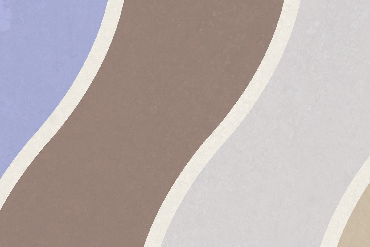 Seventies Waves, Rainbow Mural Wallpaper - room preview 04