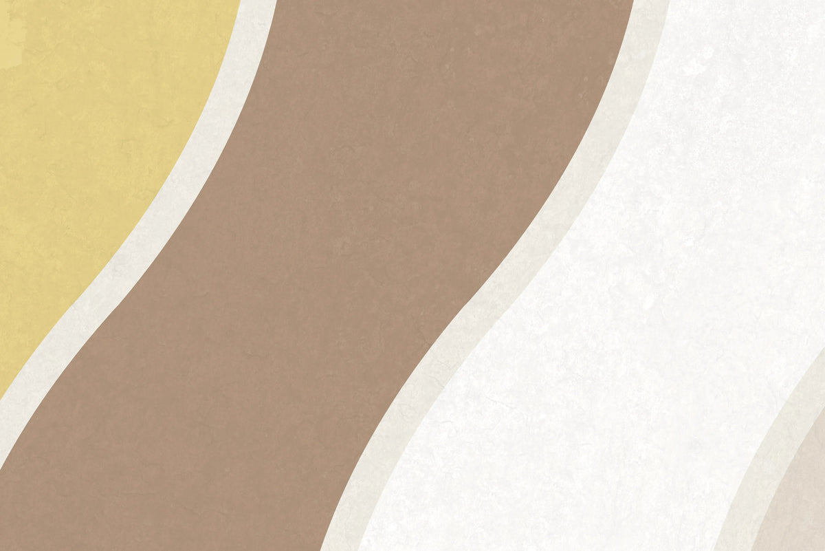 Seventies Waves, Orange Mural Wallpaper - room preview 04