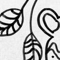 Doodle, White Mural Wallpaper - room preview 04