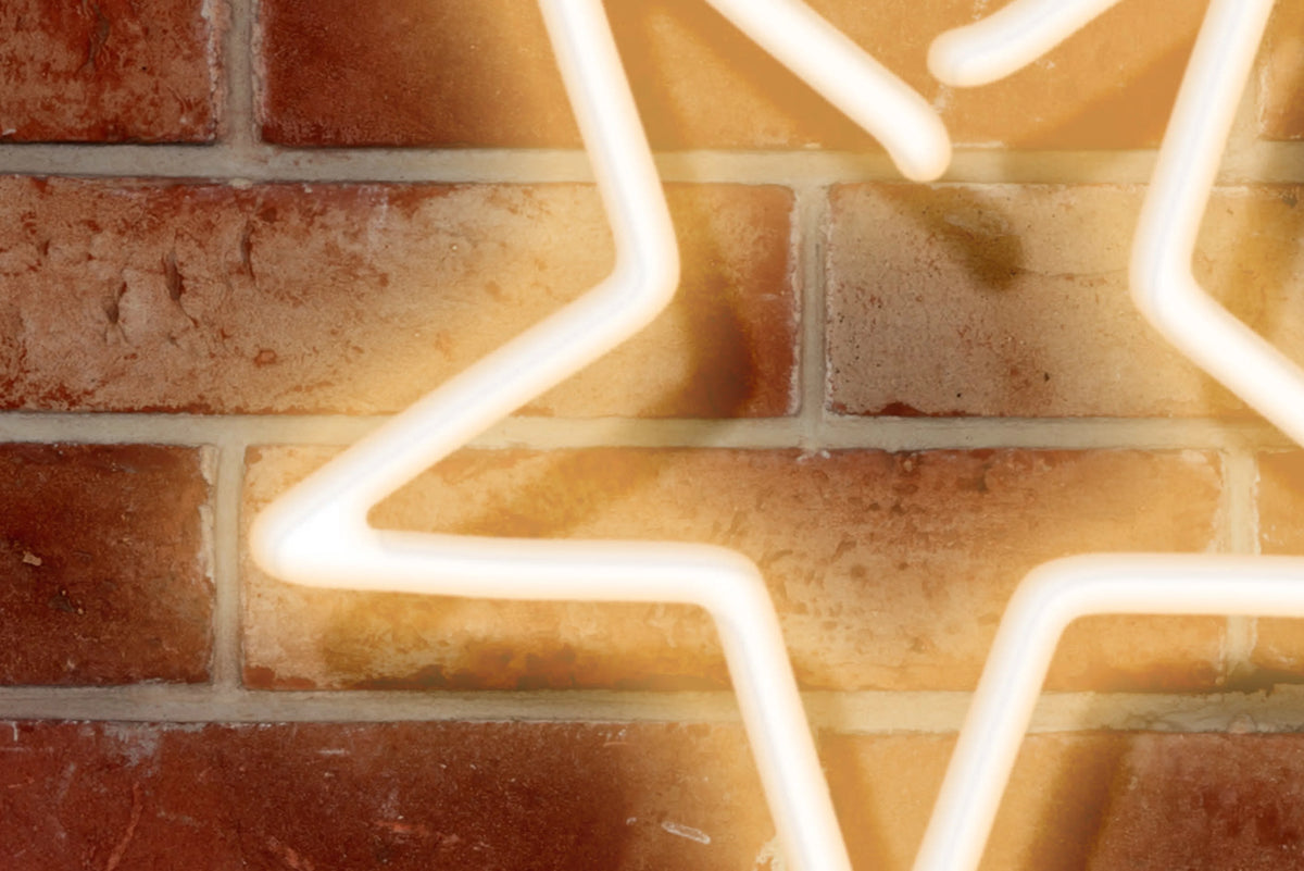 Neon Vibes, Brickwall Mural Wallpaper - room preview 04