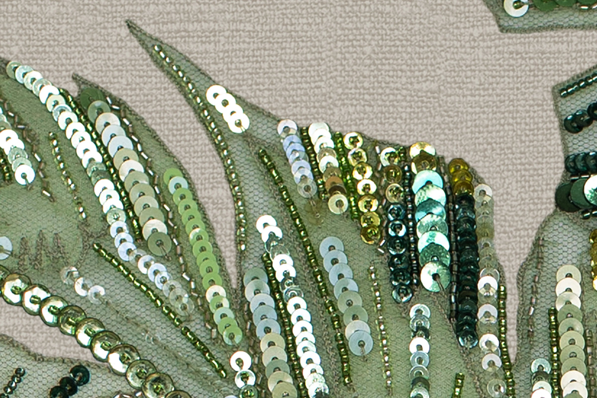 Jungle Pearl, Beige Mural Wallpaper - room preview 04