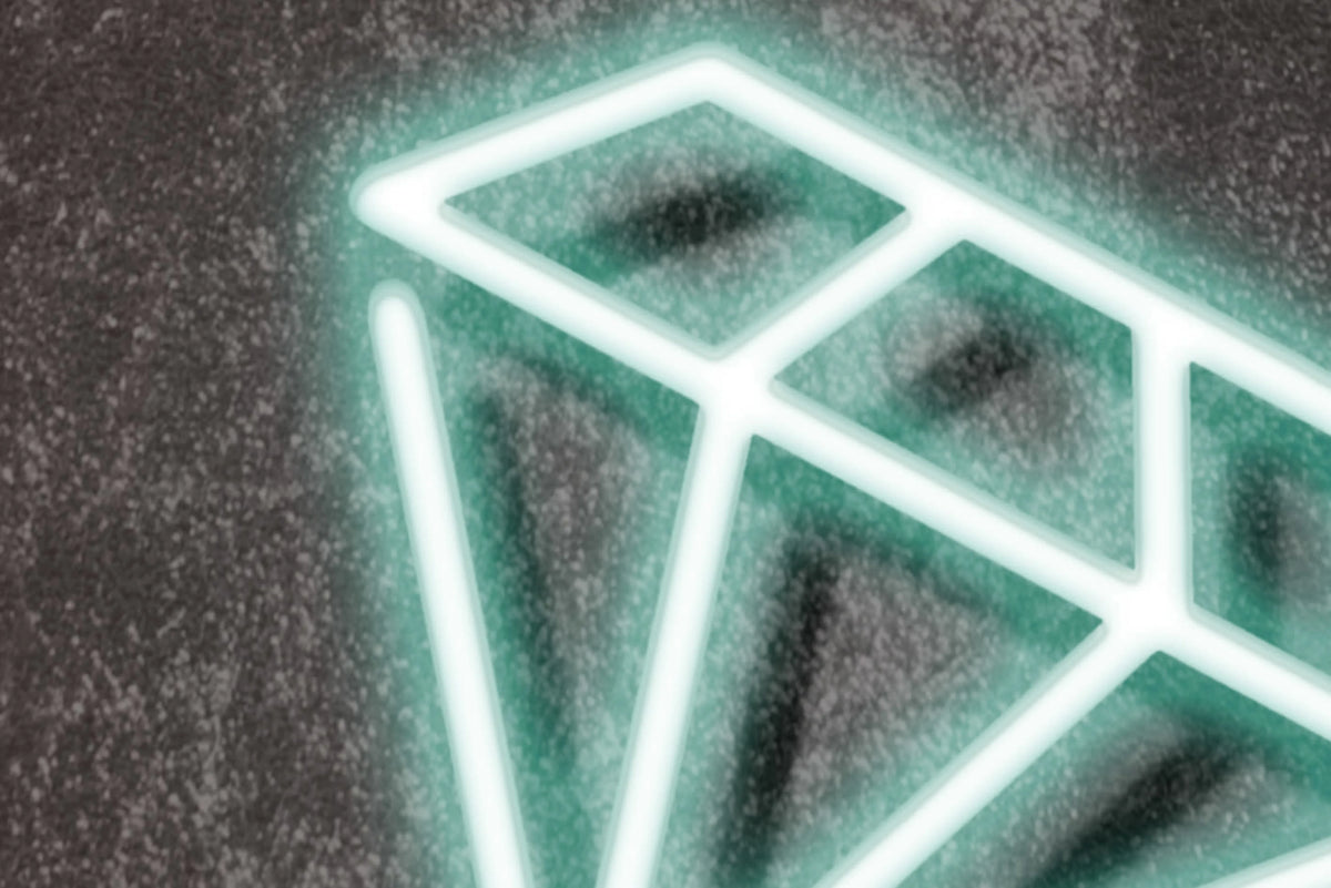Neon Vibes, Graphite Mural Wallpaper - room preview 04
