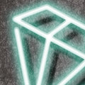 Neon Vibes, Graphite Mural Wallpaper - room preview 04