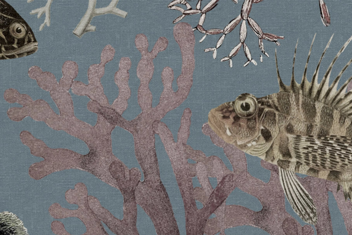 Ocean Life, Azure Mural Wallpaper - room preview 04