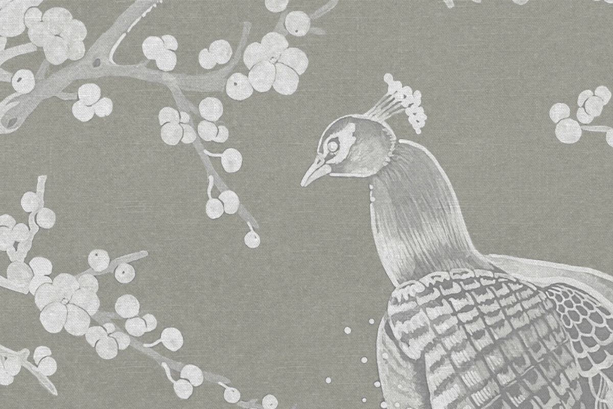 Chinoiserie Blossom, Panels Mural Wallpaper - room preview 04