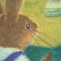 Rabbit Family, Green Mural Wallpaper - room preview 04