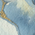 Agate Dreams, Blue Mural Wallpaper - room preview 04