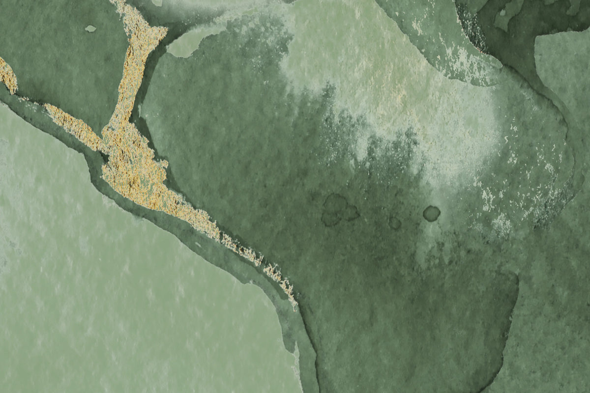 Agate Dreams, Green Mural Wallpaper - room preview 04