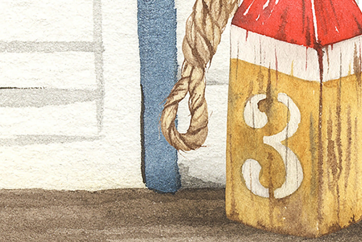 Tiny Beach Houses, Multi Mural Wallpaper - room preview 04