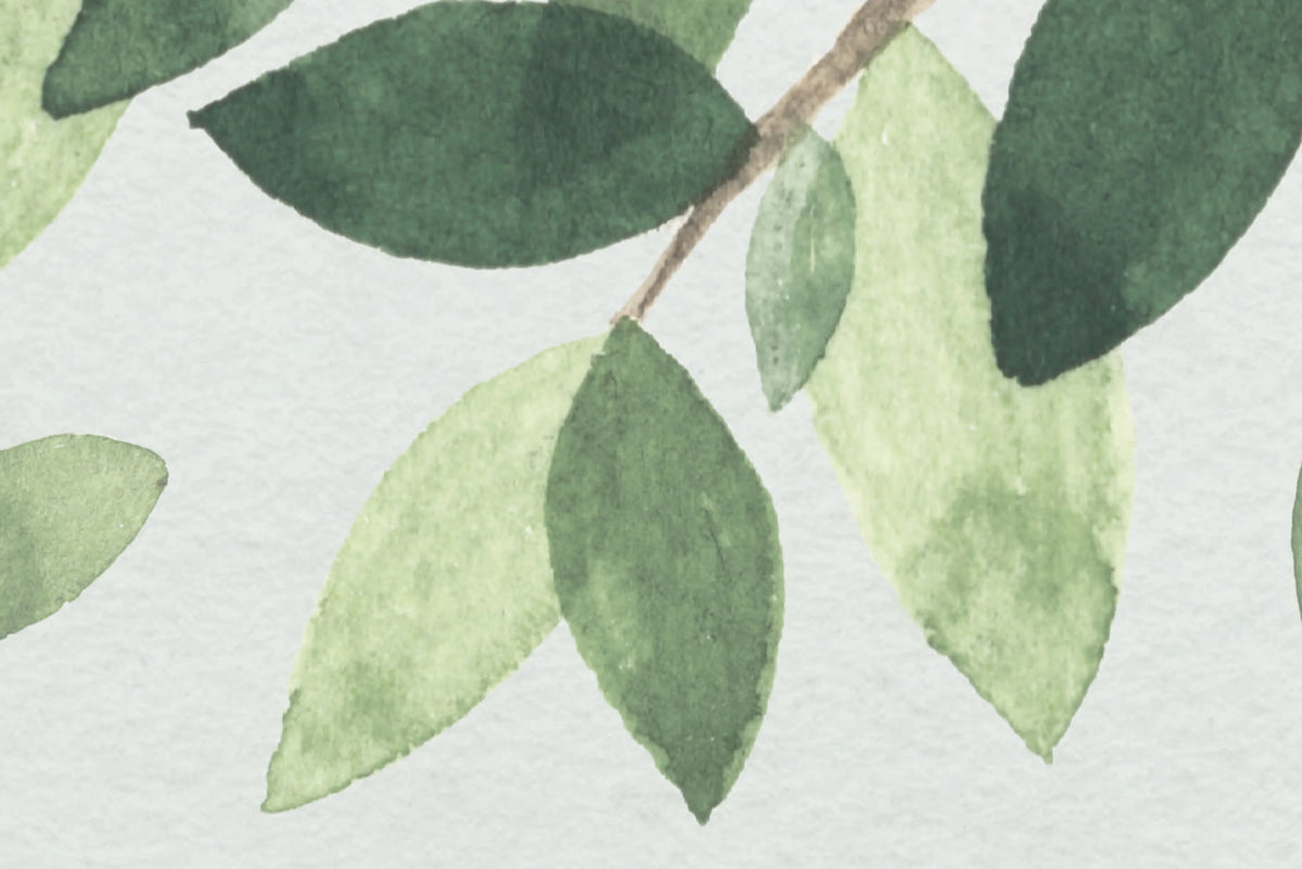 Mountain Tree, Green Mural Wallpaper - room preview 04