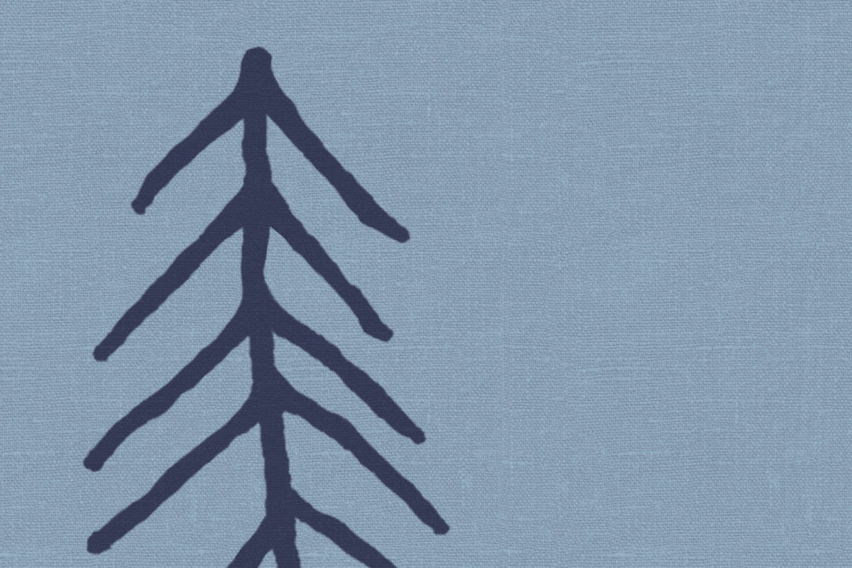 Tall, Blue Mural Wallpaper - room preview 04