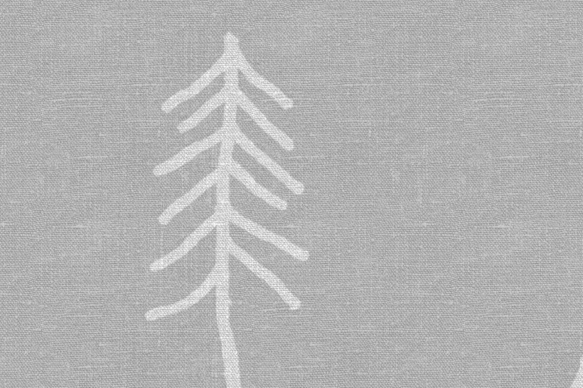 Tall, Gray Mural Wallpaper - room preview 04