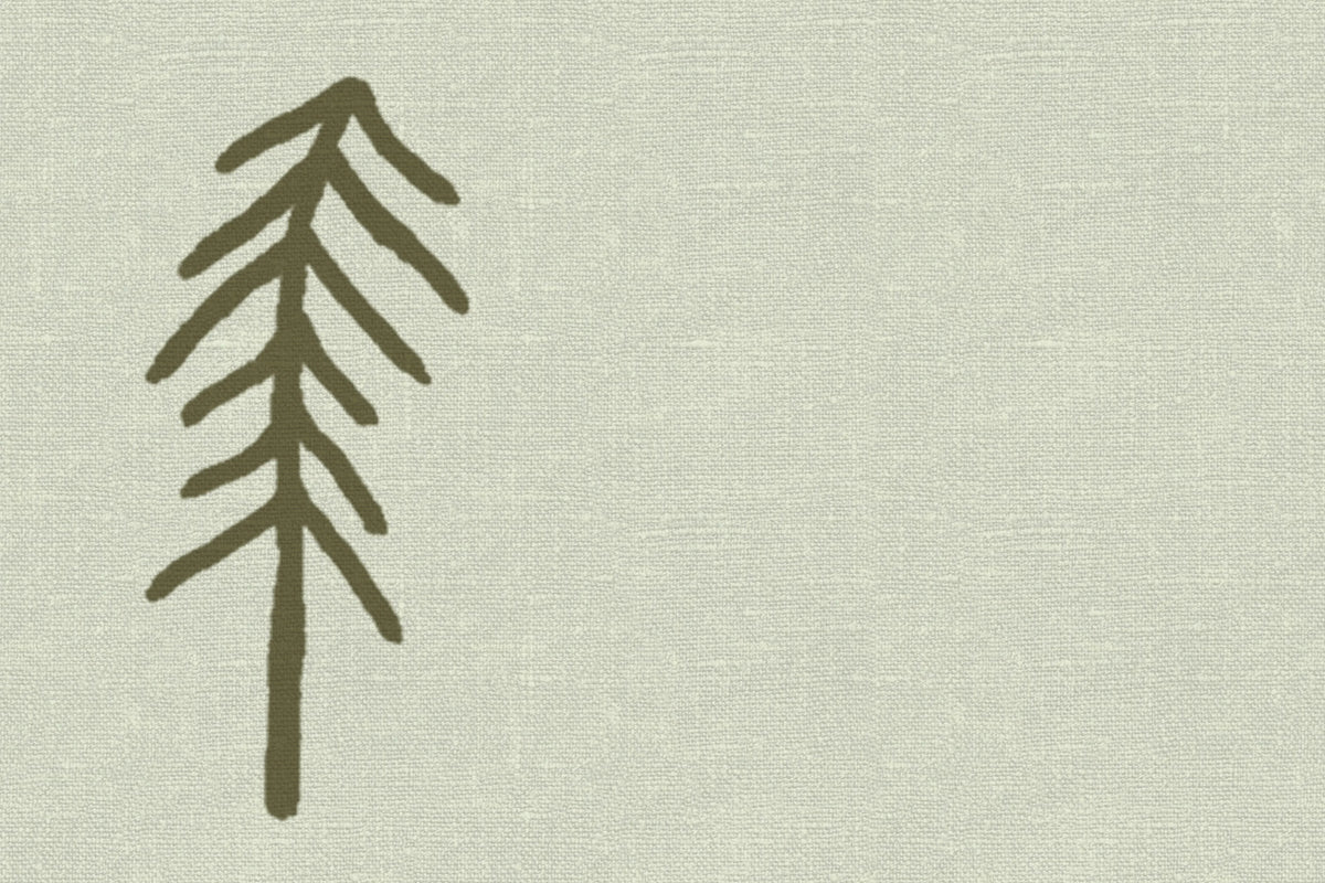 Tall, Lightgreen Mural Wallpaper - room preview 04