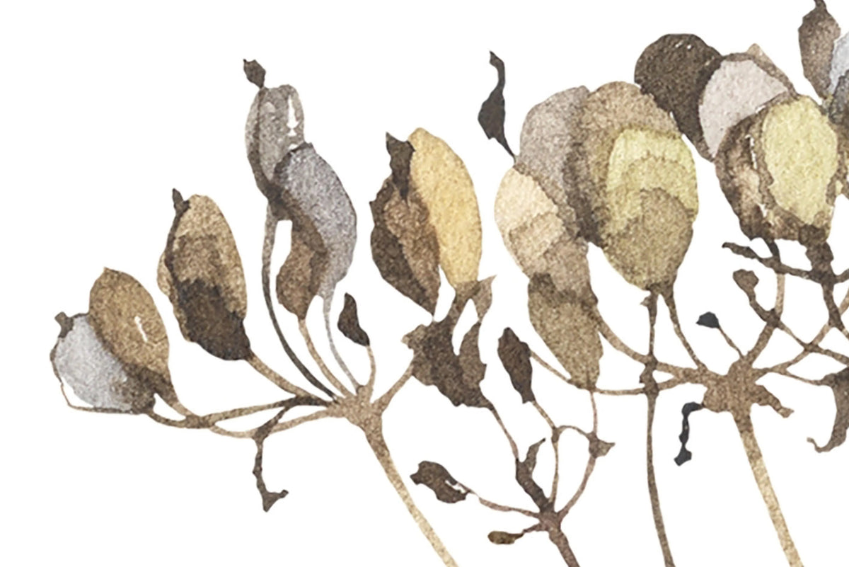 Dried Flower Meadow, Beige Mural Wallpaper - room preview 04