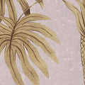 Golden Palms, Pink Mural Wallpaper - room preview 04