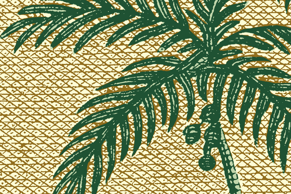 Palm Beach, Yellow Mural Wallpaper - room preview 04