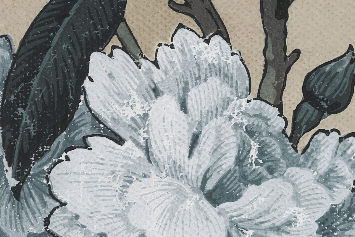 Winding Bloom, Light Blue Mural Wallpaper - room preview 04
