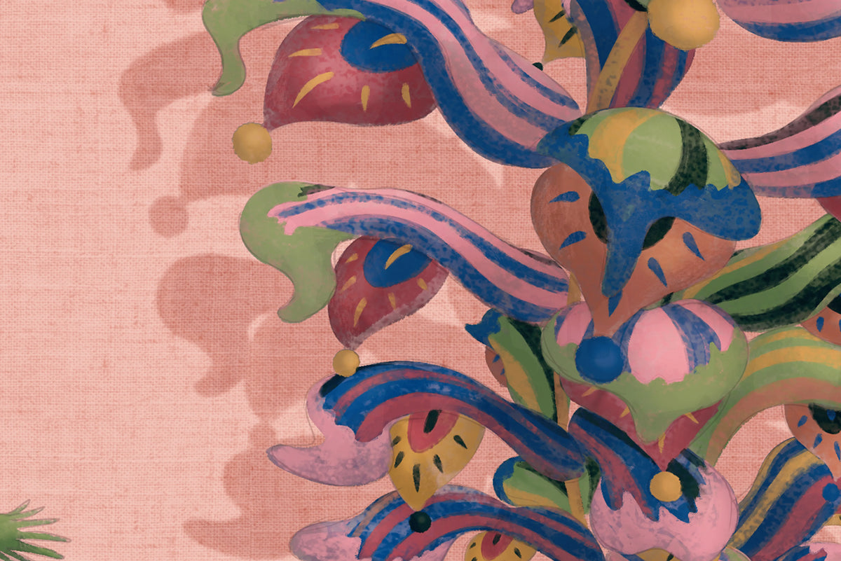 Eden Tree, Pink Mural Wallpaper - room preview 04