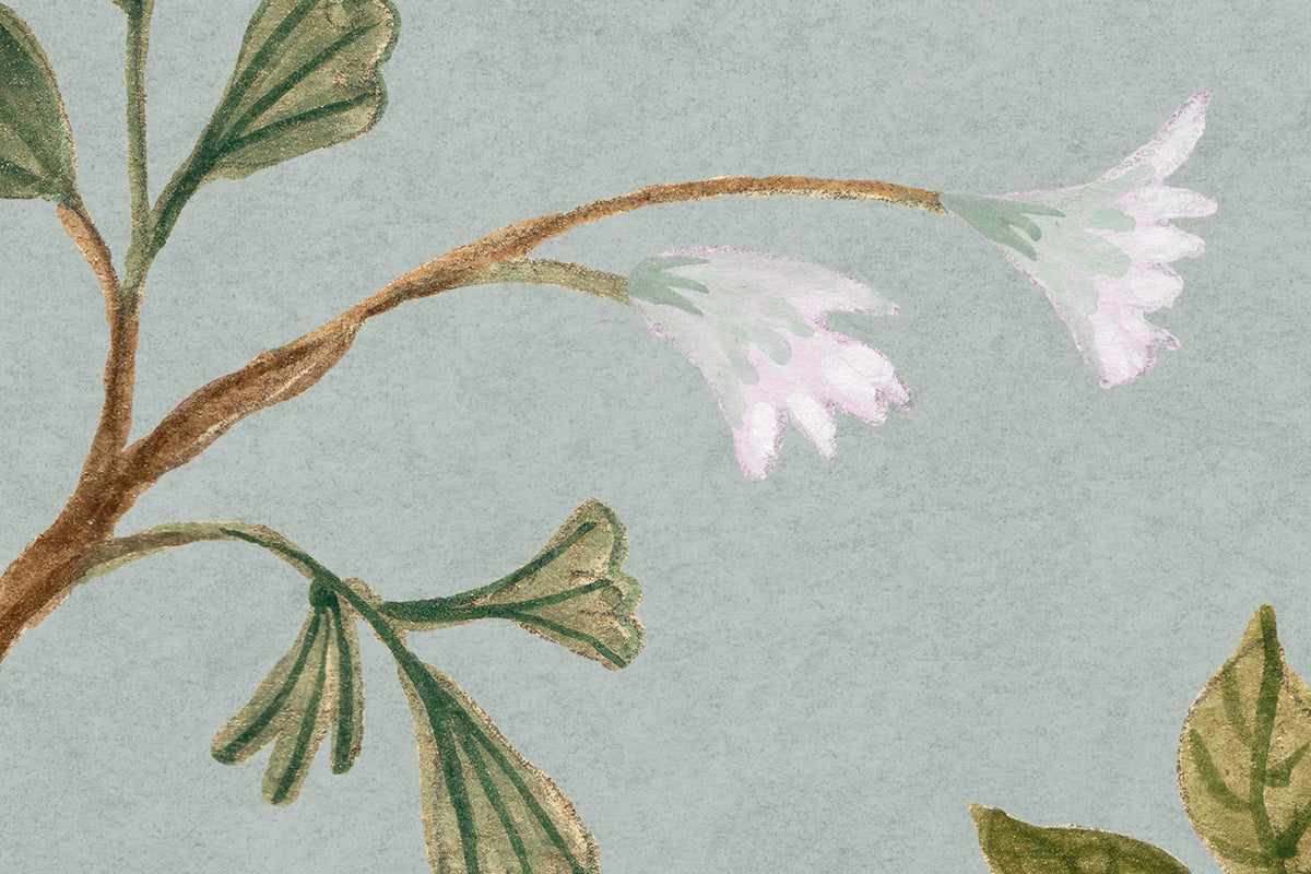 Songbird Mural, Green Mural Wallpaper - room preview 04