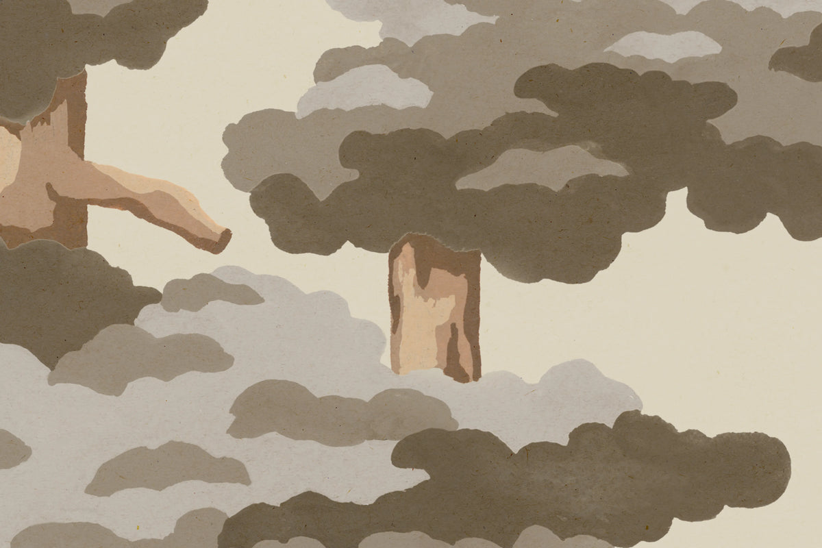 Highland Pines, Brown Mural Wallpaper - room preview 04